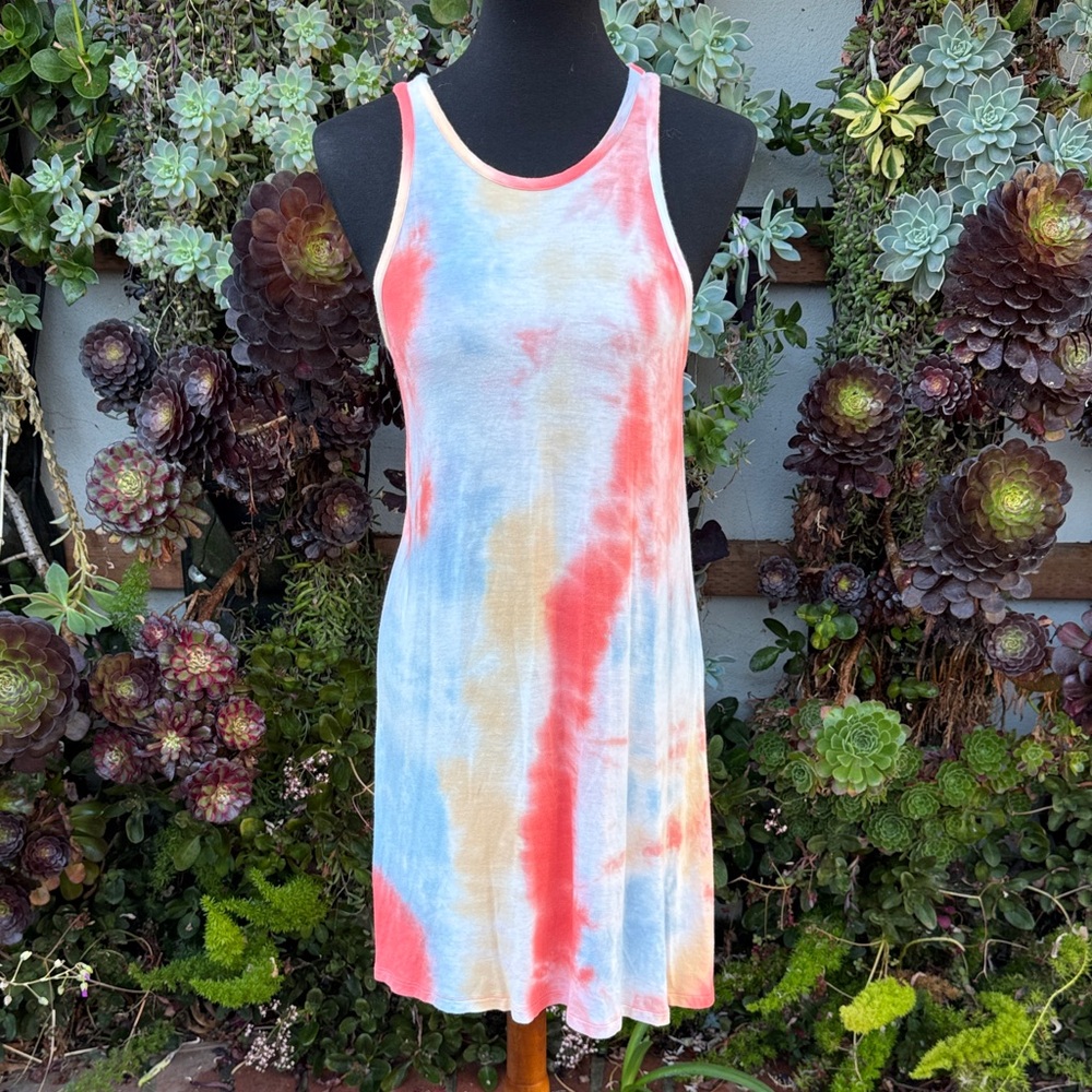 Veronica M Colorful Tie-Dye Mini Dress